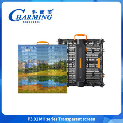 Transparente Bildschirmwand P3.91 hohe Qualität 3840hz Erneuerung IP65 wasserdicht
