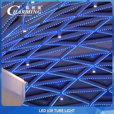 Wasserdichtes U38 RGB LED-Leuchtstoffröhren-Aluminiumlegierungsmaterial für den Außenbereich