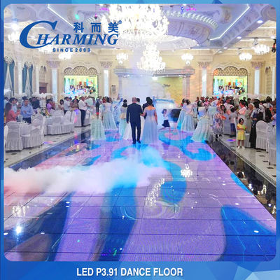 Farbenreiche LED Dance Floor 65536 Dot/m2 magnetisches 3D für Nachtklub