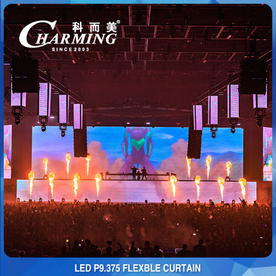 30x90CM IP65 2K HD LED flexible Anzeige Pixelmark P9MM für Bühne im Freien