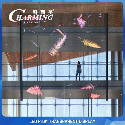 Ultradünne sturzsichere transparente LED-Videowand 256 x 64 Langlebig