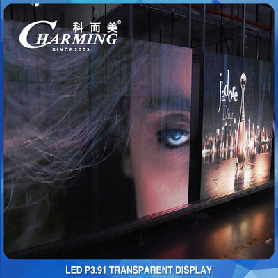100*50CM Pixel Pith 3,91MM Transparente LED-Anzeige Hohe Transparenz 70%
