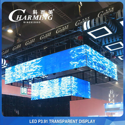 230W Anti-Kollisions-LED-Bildschirm Transparent, SMD2020 Durchsichtiges LED-Panel