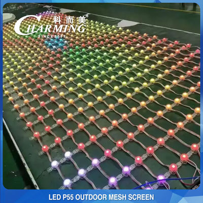 Multiscene-IP65 LED-Netzschirm, flexible LED-Vorhanganzeige aus Aluminiumlegierung