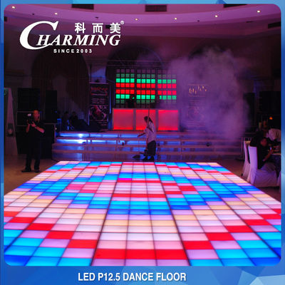200W leuchten LED-Tanzfläche Miete P12.5 für Hochzeitsbühne