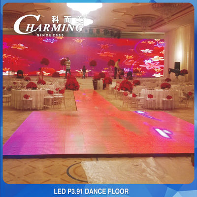P3.91 Led-Bildschirm IP65 wasserdicht und fleckenfest Außenboden Mode Led Tanzboden Led-Bildschirm Glas Led Tanzboden Dj Hochzeit Led-Boden