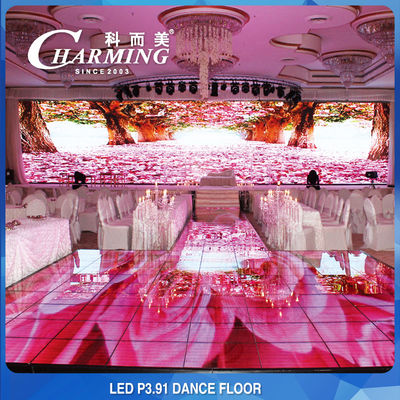 P3.91 Led-Bildschirm IP65 wasserdicht und fleckenfest Außenboden Mode Led Tanzboden Led-Bildschirm Glas Led Tanzboden Dj Hochzeit Led-Boden