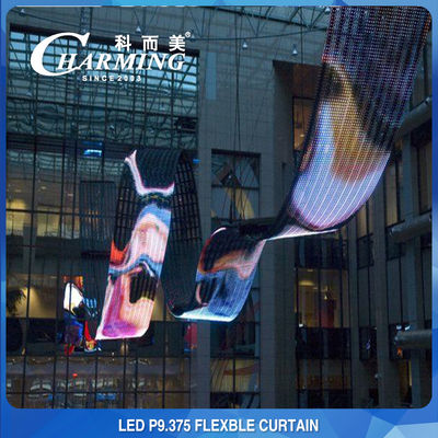 Flexible LED-Bildschirmwand mit Kollisionsschutz, winddicht, kein Flimmern