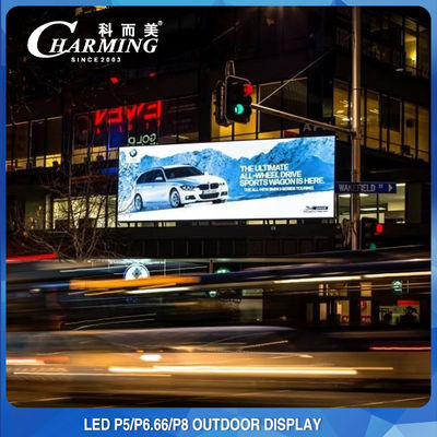 1200W P5 P8 LED-Videowand im Freien wasserdicht für die Werbung