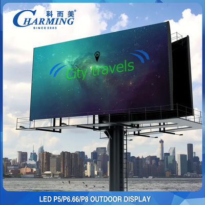 Hohe Helligkeit P5 P8 LED-Anzeige im Freien regelte das Errichten, Schirm annoncierend