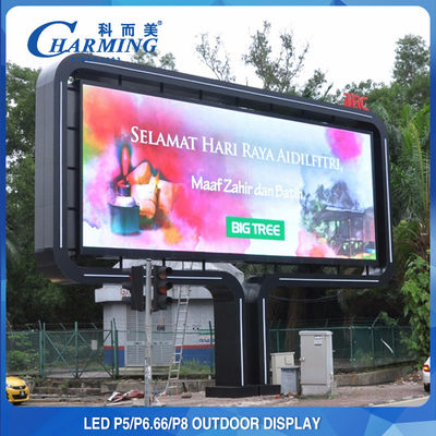 Hohe Helligkeit P5 P8 LED-Anzeige im Freien regelte das Errichten, Schirm annoncierend