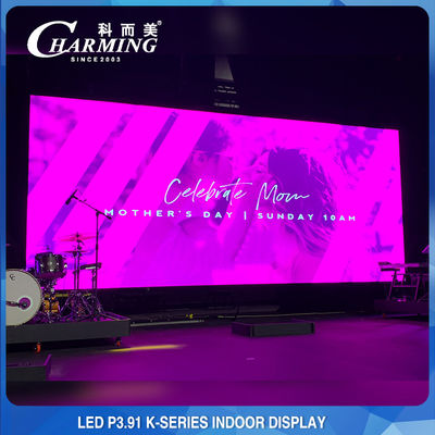 Praktische feststehende LED-Anzeige für den Innenbereich P3.91 mit Gummigriff