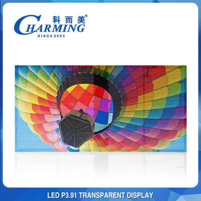 Leichter P3.91 transparenter LED Schirm-klares Innenbild RGB im Freien