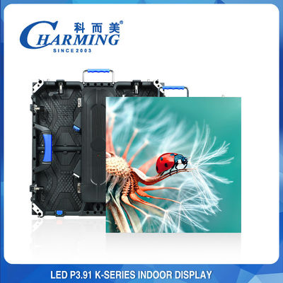 Innenraum-Full-Colour-LED-Videowall mit hoher Auffrischungsrate Ereignisbühne LED-Bildschirm P3.91 Einfach zu installieren