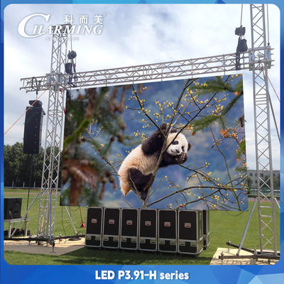 P3.91 Werbung H-Serie LED-Videowandbildschirm 3840Hz Dreifach