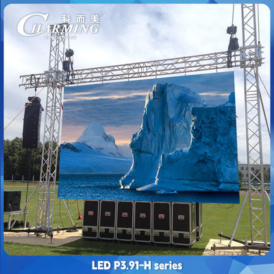 3.91 mm Outdoor LED Video Wandbildschirm Weiter Blickwinkel 4k Erneuerungsrate