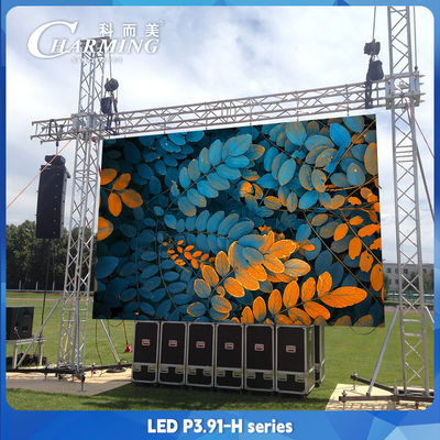 Aluminiumlegierung Außen-LED-Videobildschirm Vollfarbe kommerzielle P3.91 LED-Anzeige