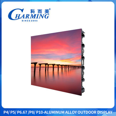 Leichtgewicht Magnesium Outdoor LED-Display mit 7680Hz Erfrischungsrate und Hebeunterstützung für Miete und Werbung