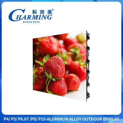 16-Bit High Gray Level Outdoor P4 Led Display Bildschirm Ultra-Wide Viewing Angle mit Zinklegierung Quick Lock
