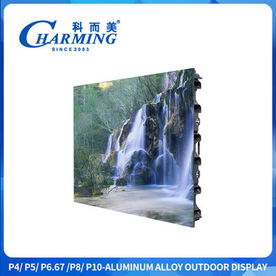 16-Bit High Gray Level Outdoor P4 Led Display Bildschirm Ultra-Wide Viewing Angle mit Zinklegierung Quick Lock