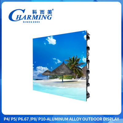 Bildschirmpaneel LED Video Wand Außen Led Schild P4 Led Werbebildschirm mit 3840Hz hoher Erneuerungsrate