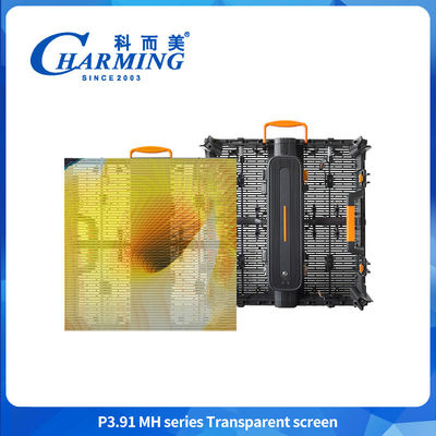 Außen IP65 P3.91-P7.8 Transparentes Glas 3D Led-Display Video Wandbildschirm
