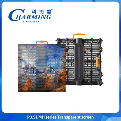 Außenfest SMD LED-Display-Bildschirm Transparentes Glas Led Videowand 4K