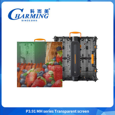 Außenfest SMD LED-Display-Bildschirm Transparentes Glas Led Videowand 4K