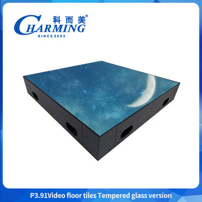 Hohe Helligkeit Glas + Gob Cover + Eisenrahmen Led Video Panel Pantalla Interaktiv 3.91MM Outdoor Indoor Video Bühnenbildschirm Led Rgb bunter Tanzboden