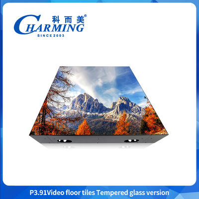 China Bühnenanlagenhersteller GOB Handwerksglas Video Bühne Led Tanzboden 3840Hz Stand Portable Tanzboden LED-Display