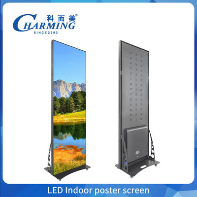 Bewegliche 4K-LED-Poster-Display-Bildschirm P1.86, P2 Werbe-LED-Videowandbildschirm