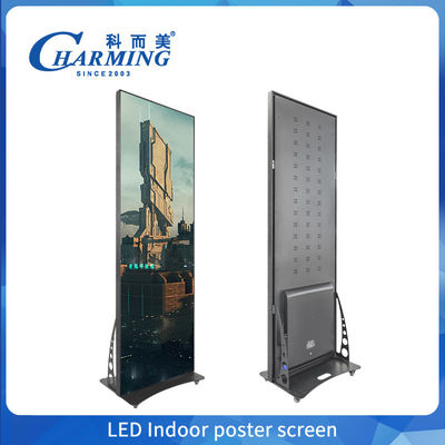 Bewegliche 4K-LED-Poster-Display-Bildschirm P1.86, P2 Werbe-LED-Videowandbildschirm