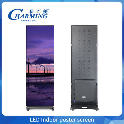 Innenraum-Full-Colour-Poster-LED-Display P1.86 Standende digitale Plakat-LED-Bildschirm
