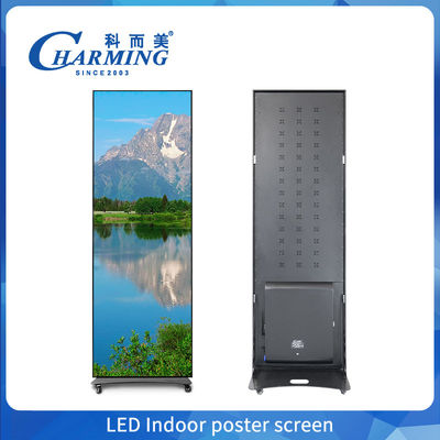 Vollfarbige LED 640X1920mm P2 P1.86 P2.5 P3 Fußboden stehendes Led-Poster Wifi USB bewegliche Spiegel-Poster-Display-Panels