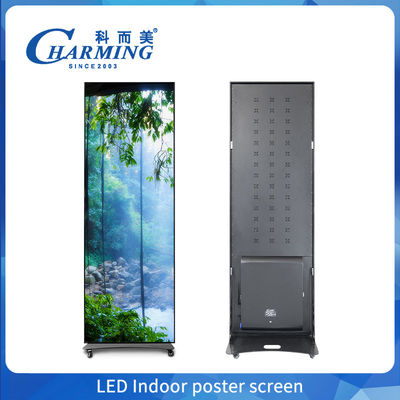 Portable Digital Poster Smart TV Werbung Innenraum Poster Bildschirm 1,86 mm hohe Auflösung