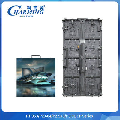 P2.9mm Vollfarb-LED-Panel Innenraum gekrümmter Hintergrund Aluminium Schrank Led-Bildschirm für Werbung