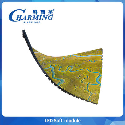 Flexible Module P2-P3.076 Indoor Led Soft Module 16 Bit High Gray Scale Vollfarbe für Einkaufszentren