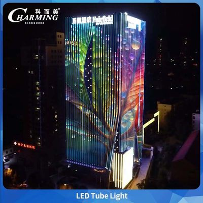 SMD5050 DMX Outdoor Wasserdichte Gebäude-Fassadenbeleuchtung DC24V Aluminiumrohrleuchte