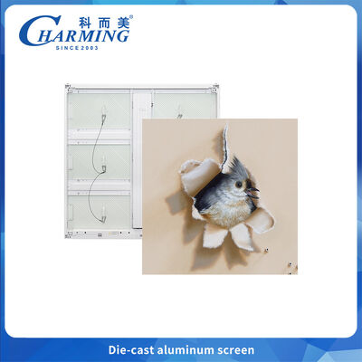 Outdoor LED Display P6 Dünn und leicht für Werbung mit Wärmeableitrippen, Bogenecken-Spleißen