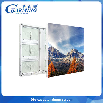 3d Externe Billboard P6 Doppelspannungs-Stromversorgung Led-Bildschirm 3m X 2m Elektrowerbebildschirm