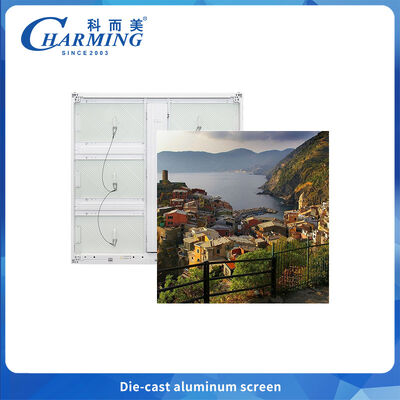 960x960MM Druckguss Aluminium 4k Werbebildschirm Außenwasserdicht P6 Led Wandbildschirm