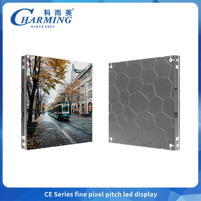 Kleine Innenbereichs-LED-Bildschirm mit leichten Aluminium-Glasschrank und Ultra HD-Display für die Frontwartung