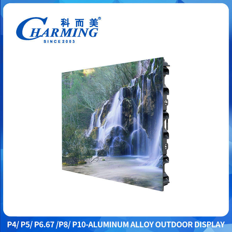 16-Bit High Gray Level Outdoor P4 Led Display Bildschirm Ultra-Wide Viewing Angle mit Zinklegierung Quick Lock