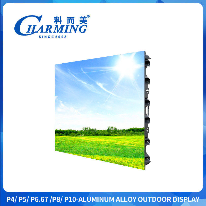 Bildschirmpaneel LED Video Wand Außen Led Schild P4 Led Werbebildschirm mit 3840Hz hoher Erneuerungsrate