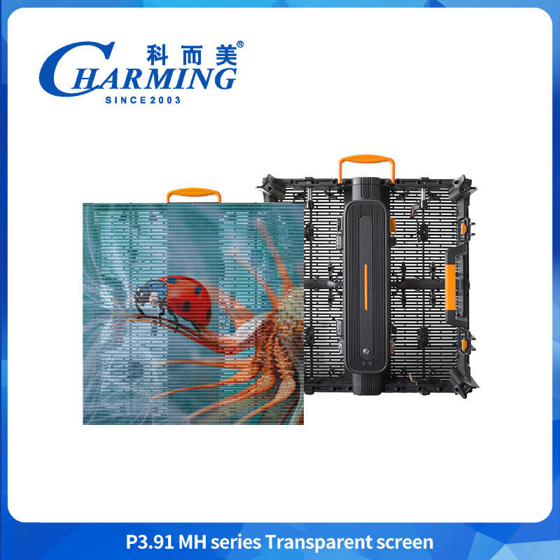Bildschirm Transparent Film Glaswand für Werbung Video Flexible Fensterplatte Hochdigital 3D P3.91 Led Innenraum