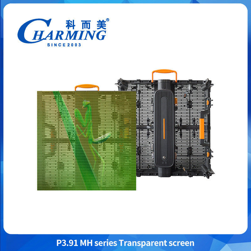Einkaufszentrum 3.91mm Hd Transparent Screen Wasserdicht LED Videowand Für Werbung