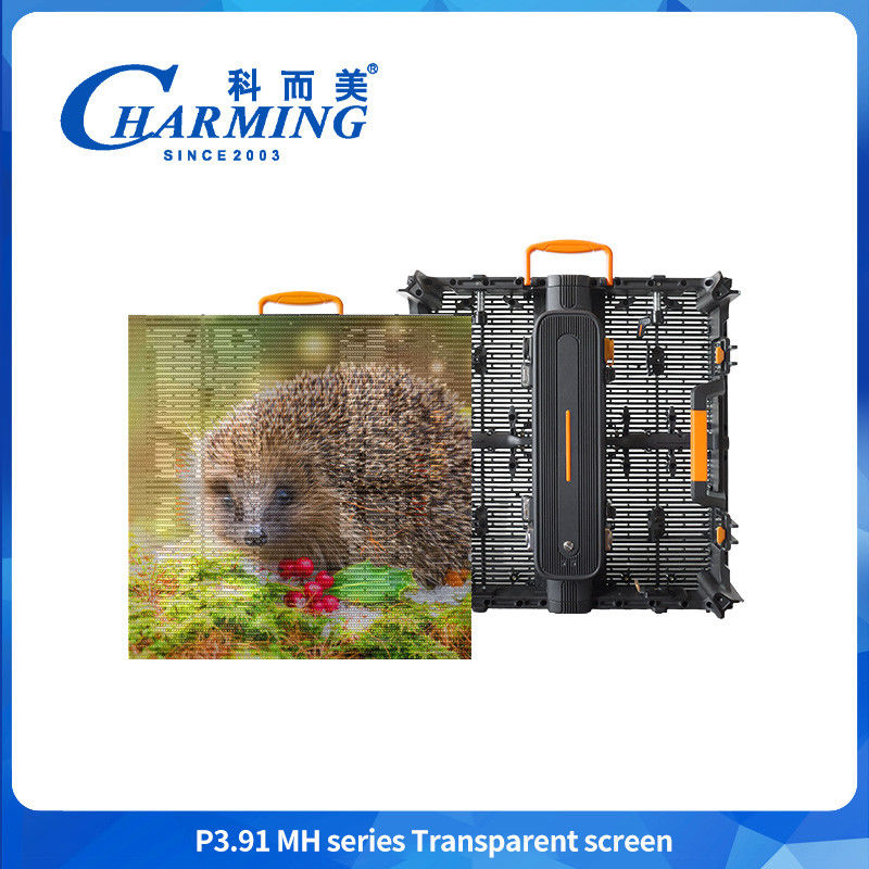 Vollfarbige P3.91 Transparente LED-Display für den Außenbereich HD Transparente LED-Display für die Werbung