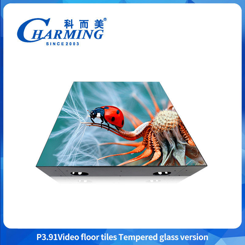 P3.91 Led-Bodenfliesenbildschirm 34x34-Bodenfliesen-Bodenrumpf