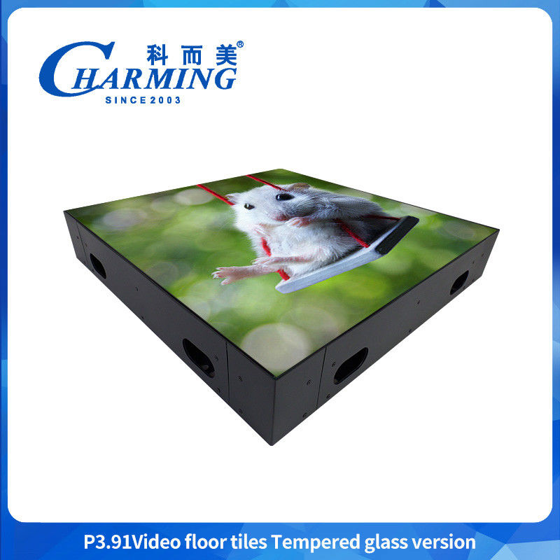 China Bühnenanlagenhersteller GOB Handwerksglas Video Bühne Led Tanzboden 3840Hz Stand Portable Tanzboden LED-Display