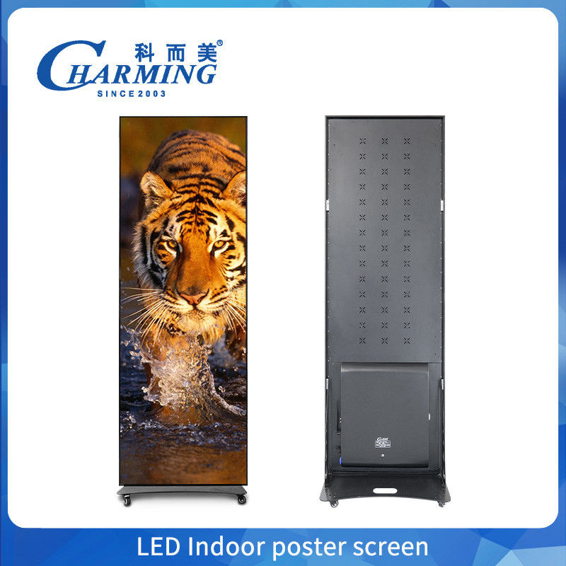 Innenraum-Full-Colour-Poster-LED-Display P1.86 Standende digitale Plakat-LED-Bildschirm